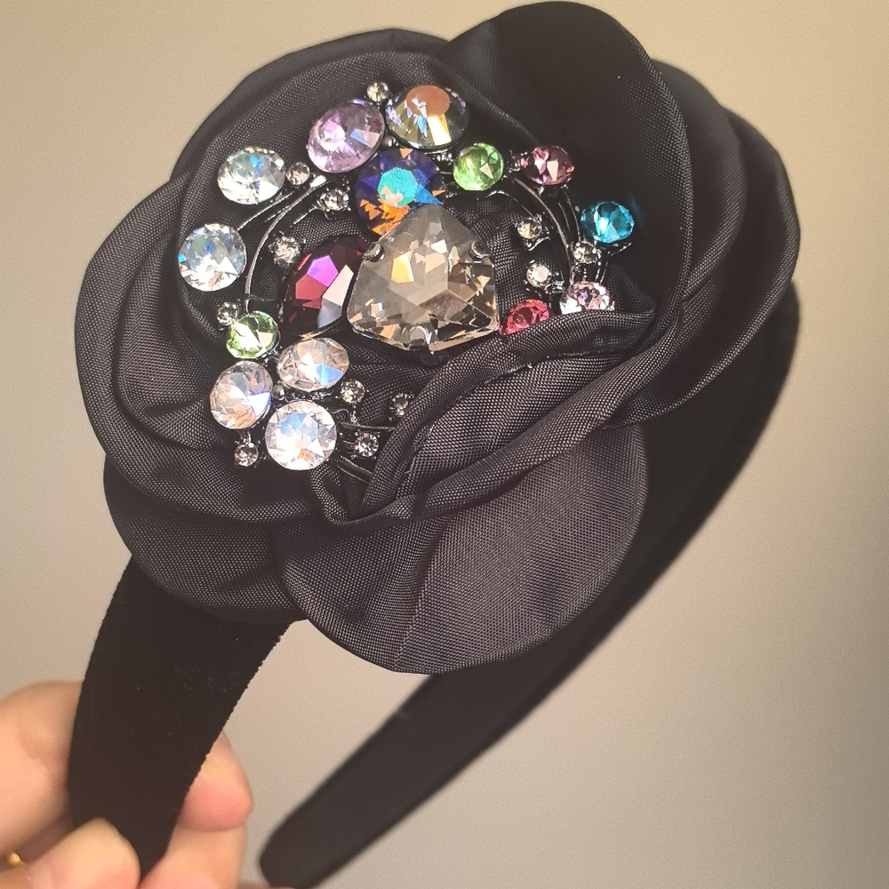 Black Embellished Headband